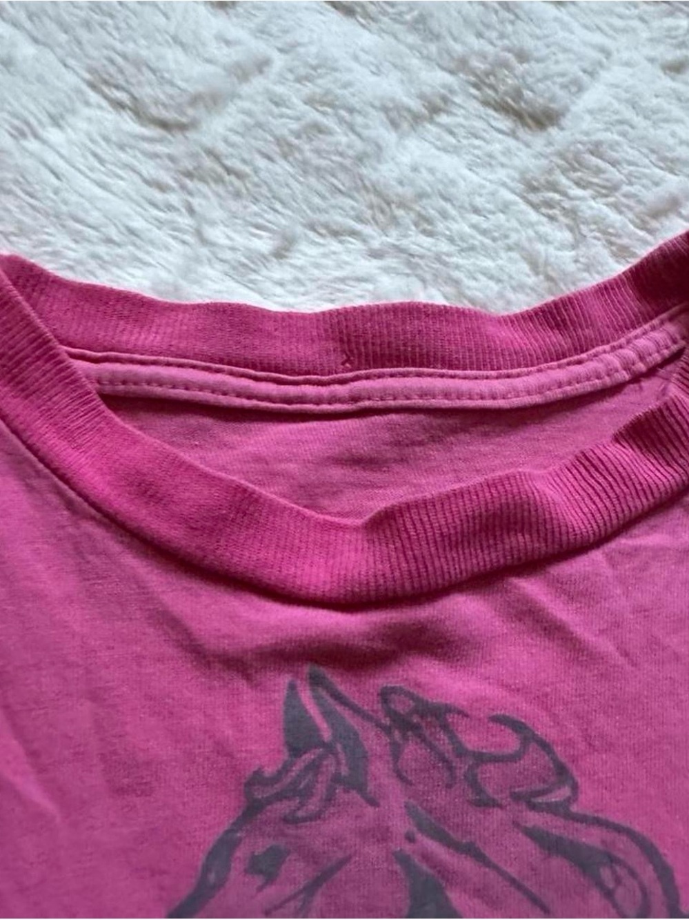 Vintage 1990s Ford Mustang Pink Tee with Red Mustang Graphic XL - Picture 7 of 7